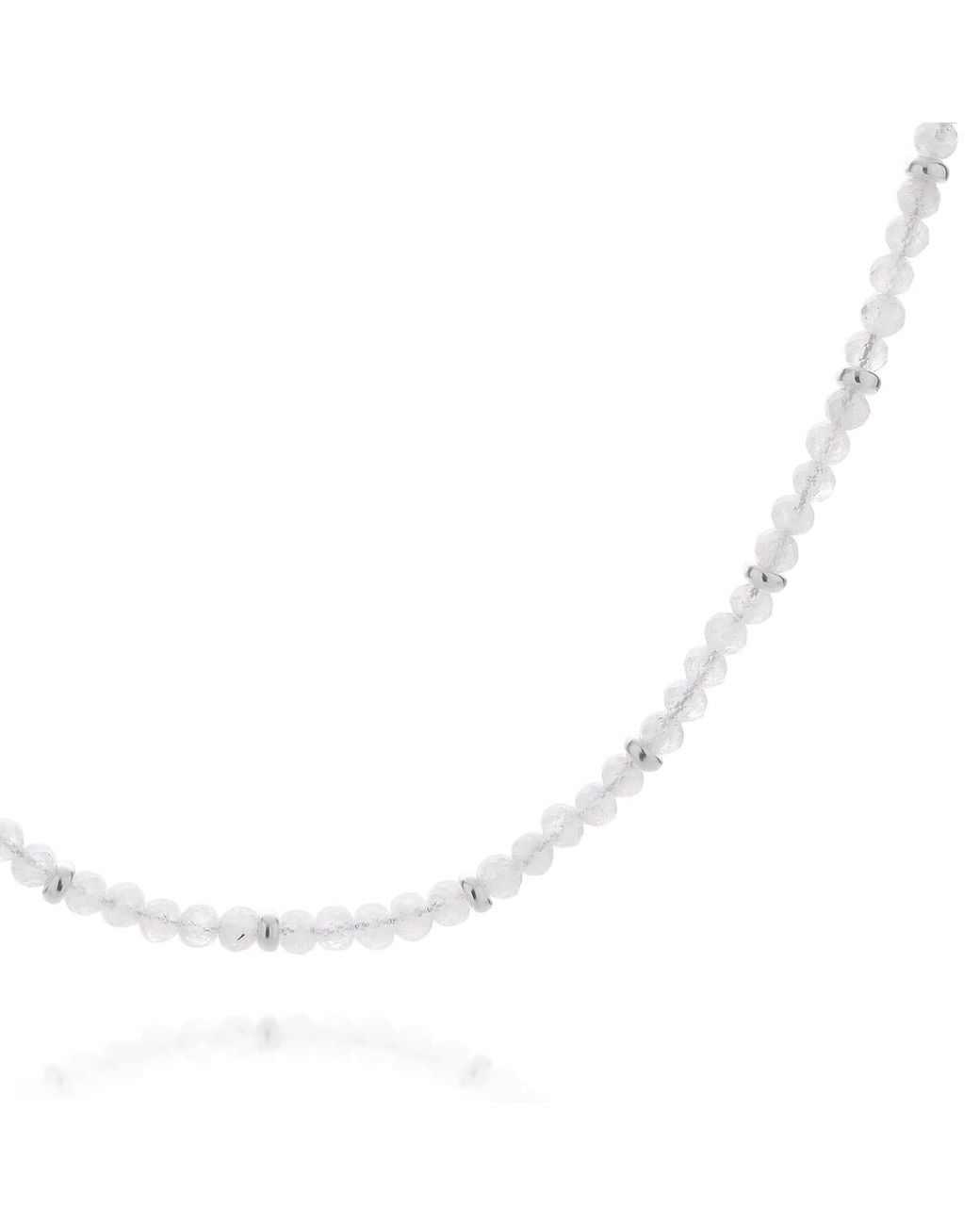 Nellou Jewellery Metallic Moonstone June Birthstone Orbit Necklace