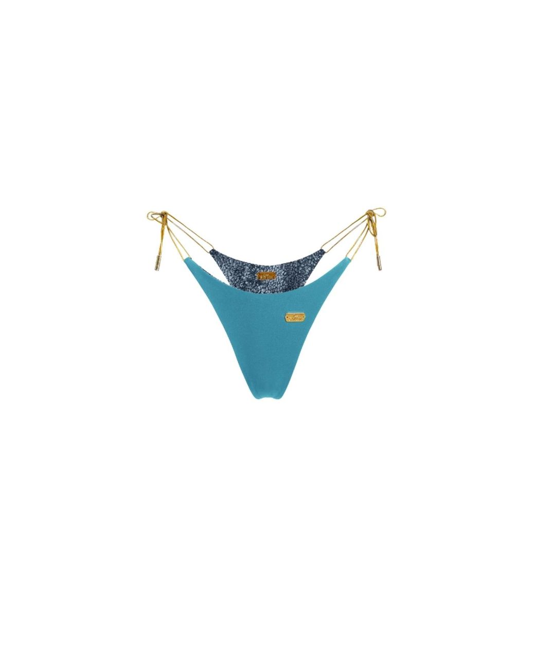 Capri Swim™ Blue Mosaic Reversible Thongkini Bottom