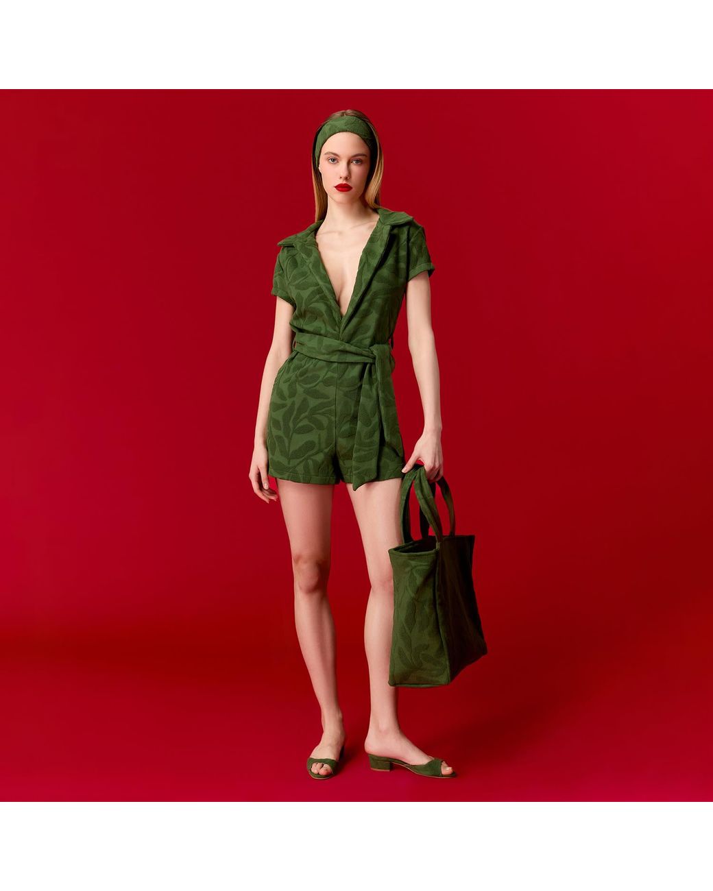 Nur Karaata Green Veronica Jumpsuit