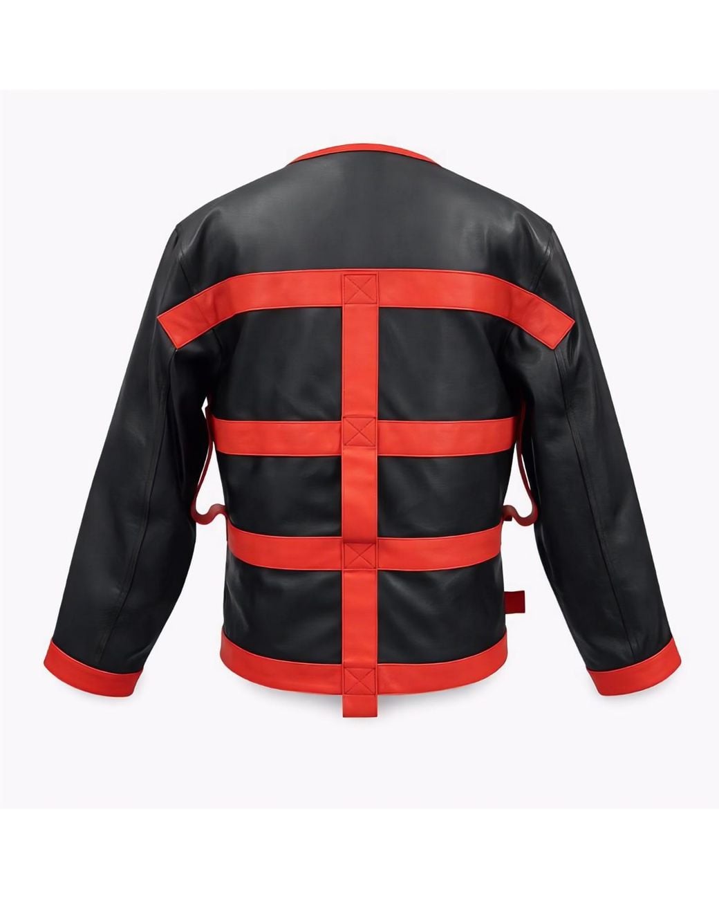 Zasta Studio Red The Restraint Leather Jacket