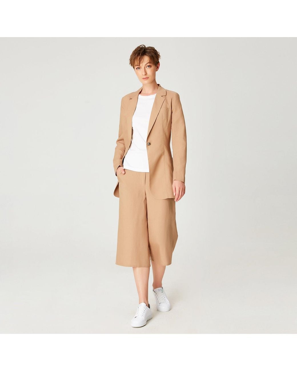 Smart and Joy Natural Tailored Blazer Jacket
