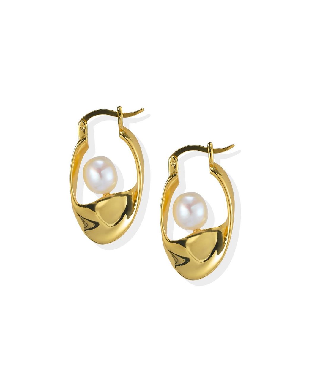 Lait & Lune Metallic Talise Hoop Earrings