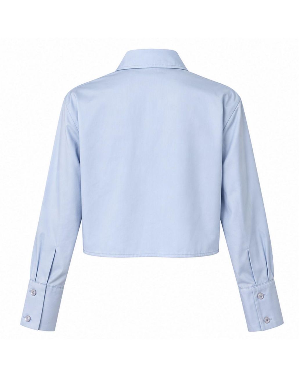 Ma Mulier Blue Mamu Crop Shirt