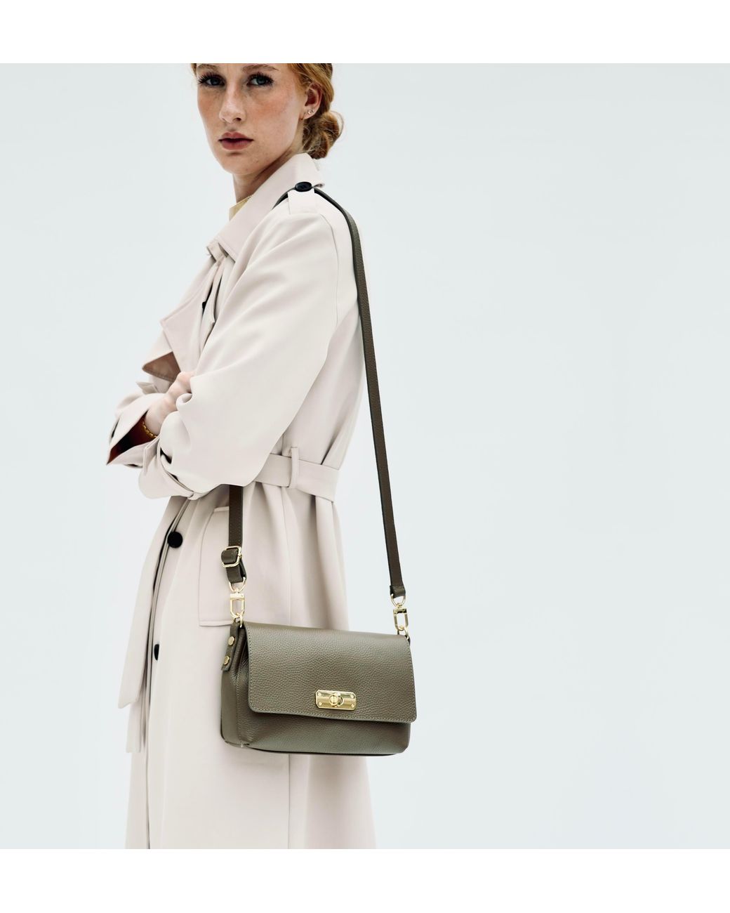 Apatchy London Brown The Maisie Midi Mink Leather Bag