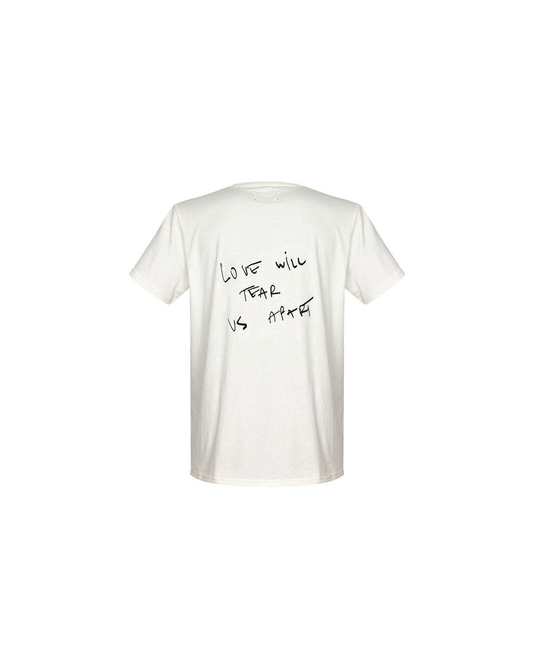 Come on White Joy Division Love Will Tear Us Apart T-Shirt for men