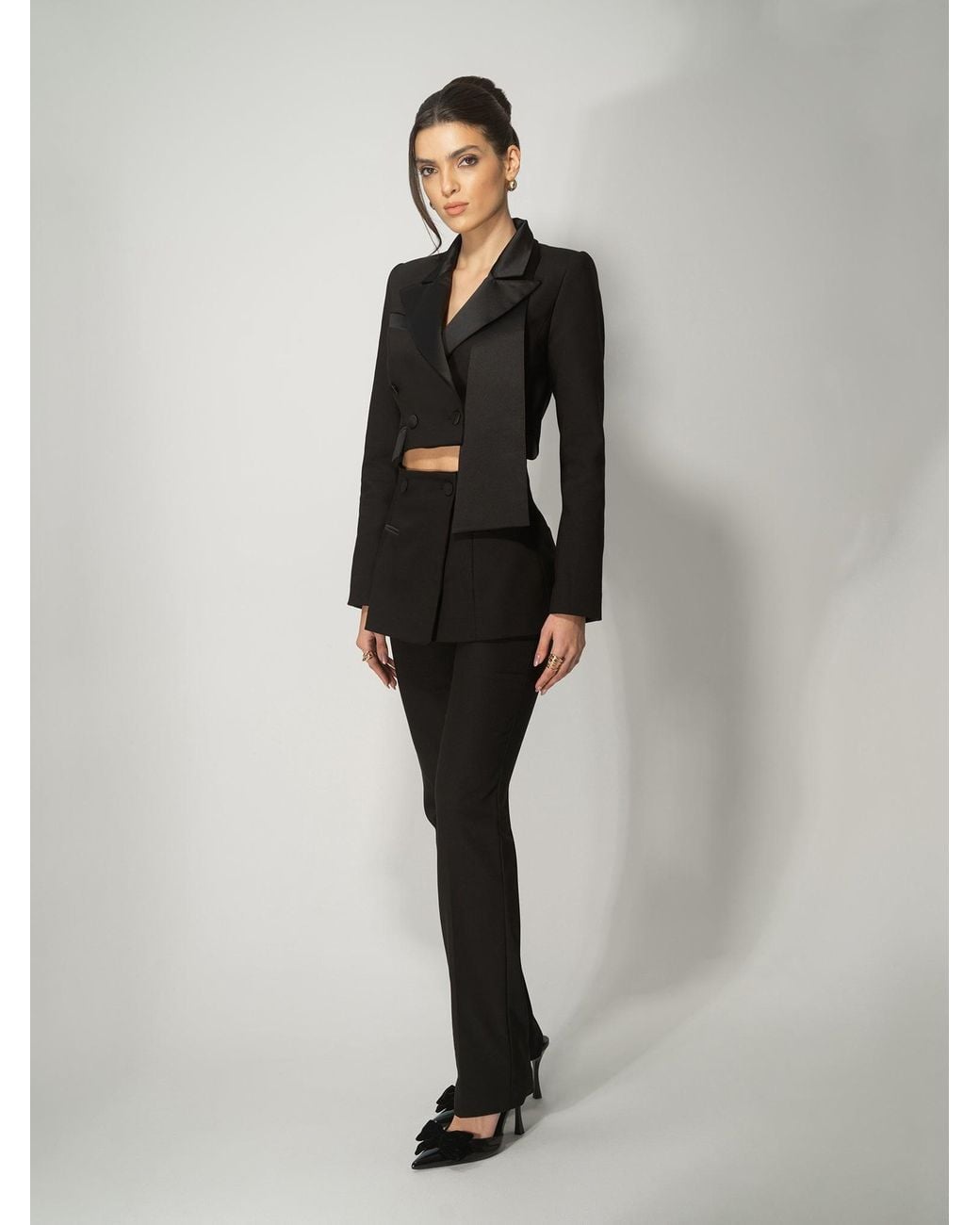 Tia Dorraine Black Très Chic Two-Part Blazer