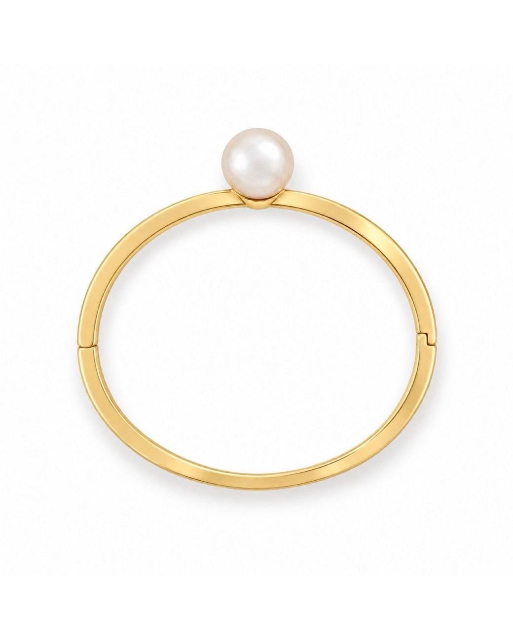 Ninemoo Metallic Lueur Rosée Éclat Pearl Bangle –