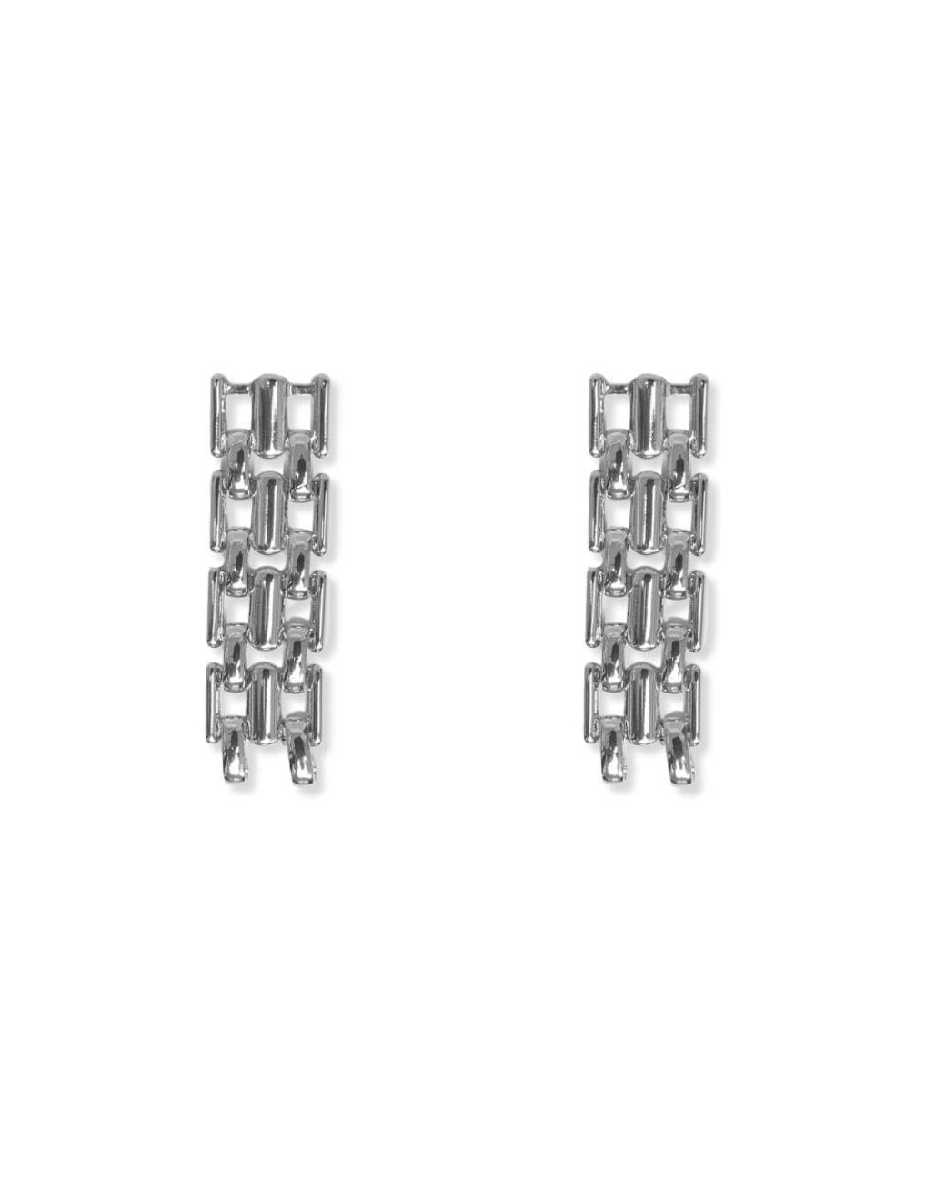Argento Vivo Metallic Panthera Link Earring