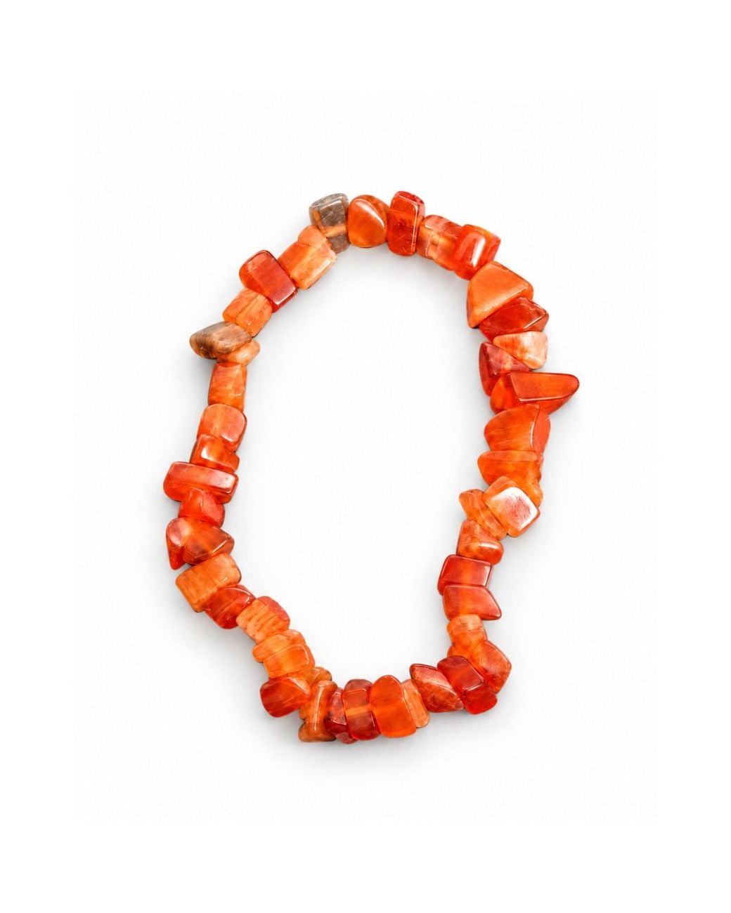 Saéa Red Carnelian Chunky Chip Stretch Bracelet