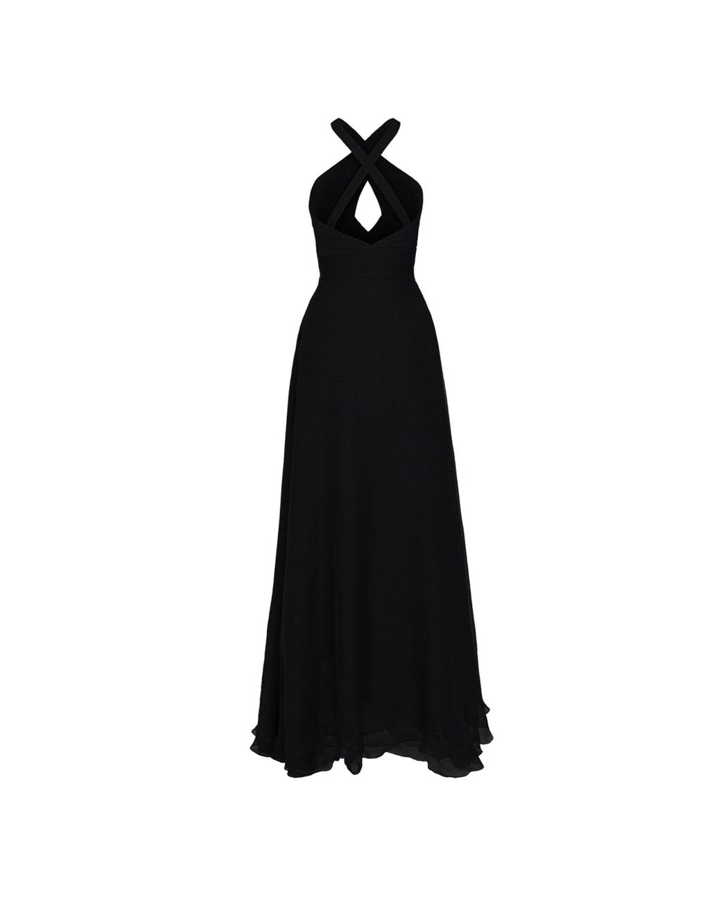 Anse Victorin Black Tiara Silk Dress