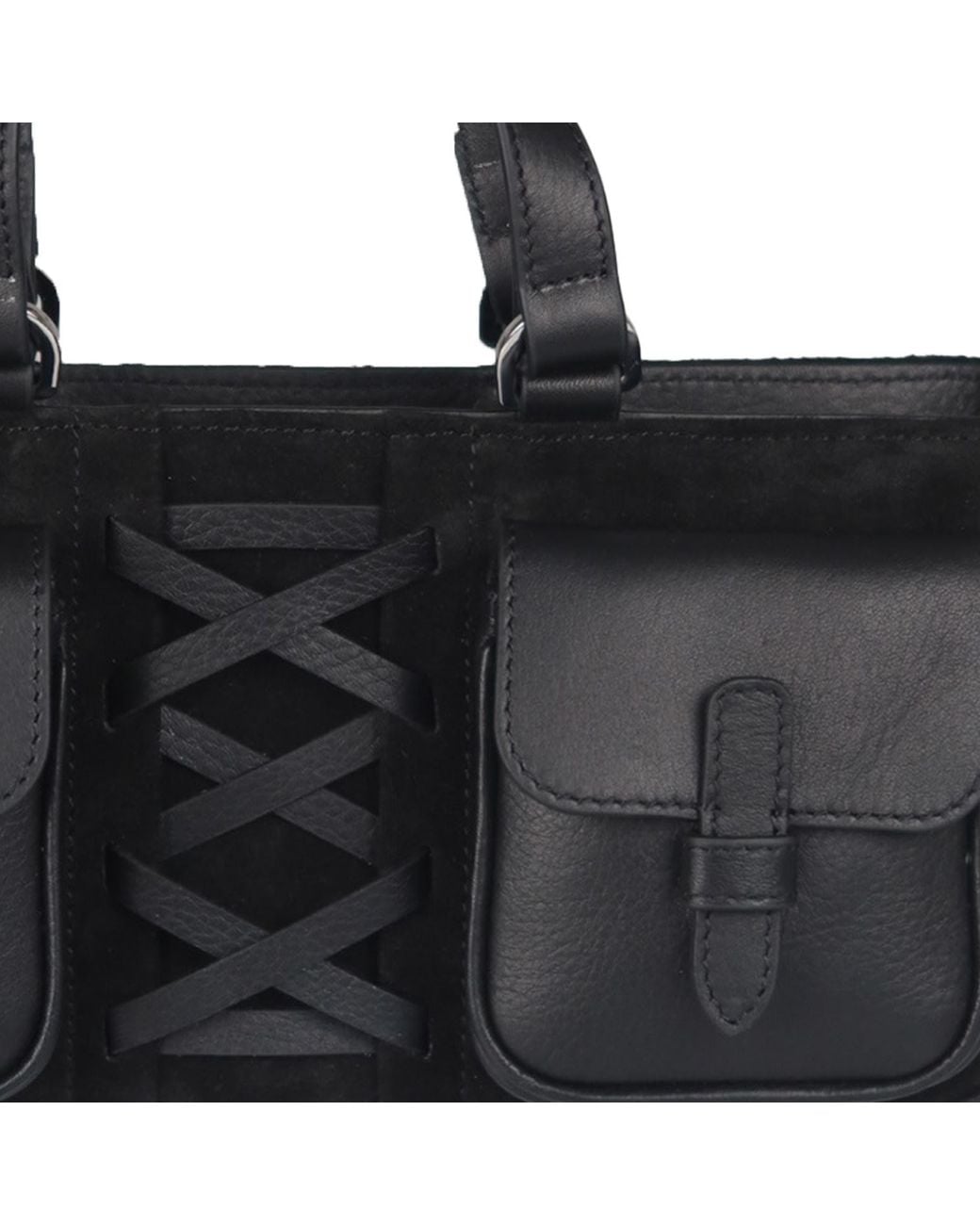 F3Rog by Rana Black East-West Shoulder Leila Bag