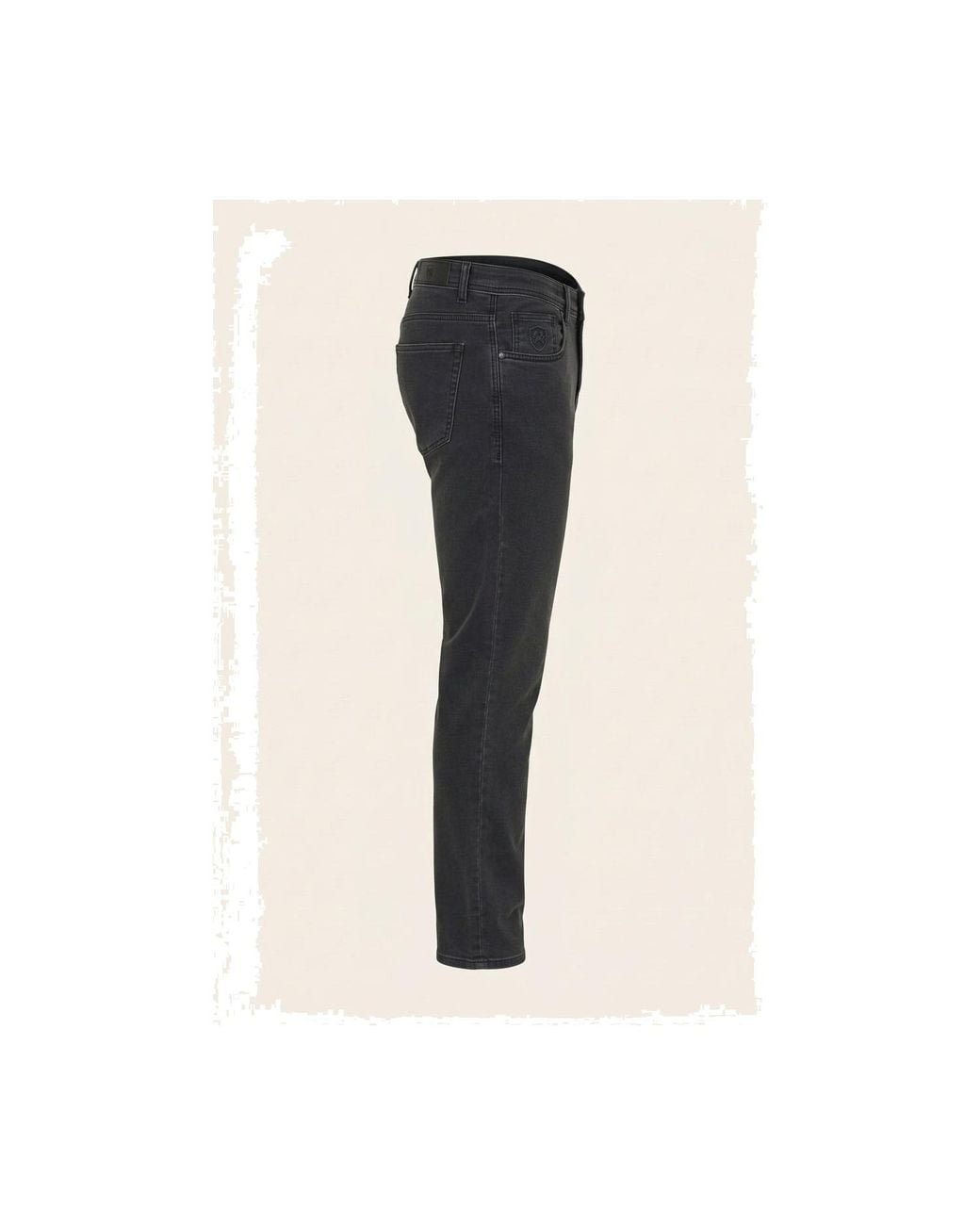 Ron Tomson Black Super Soft 5-Pocket Style Pants for men