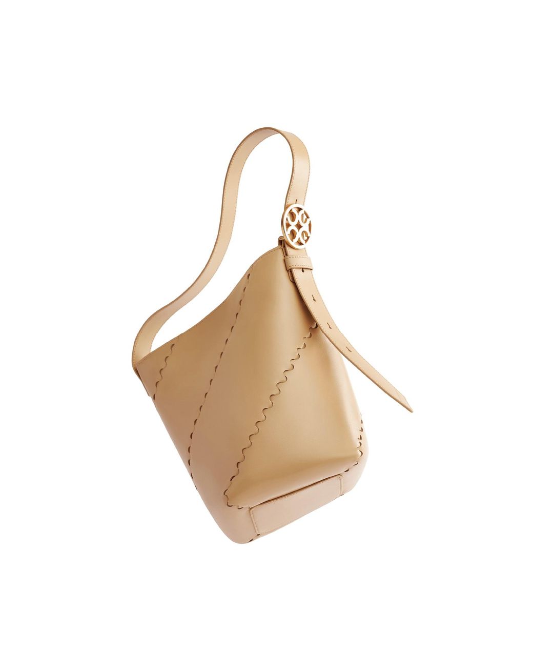 Orange Cube White Mosaic Slouch Tote
