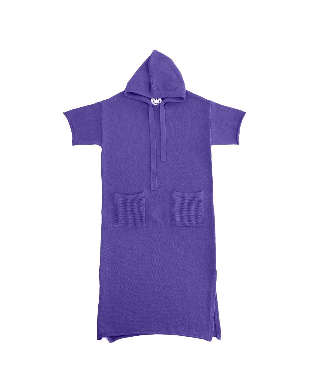 Zenzee Purple Cotton Hoodie Dress