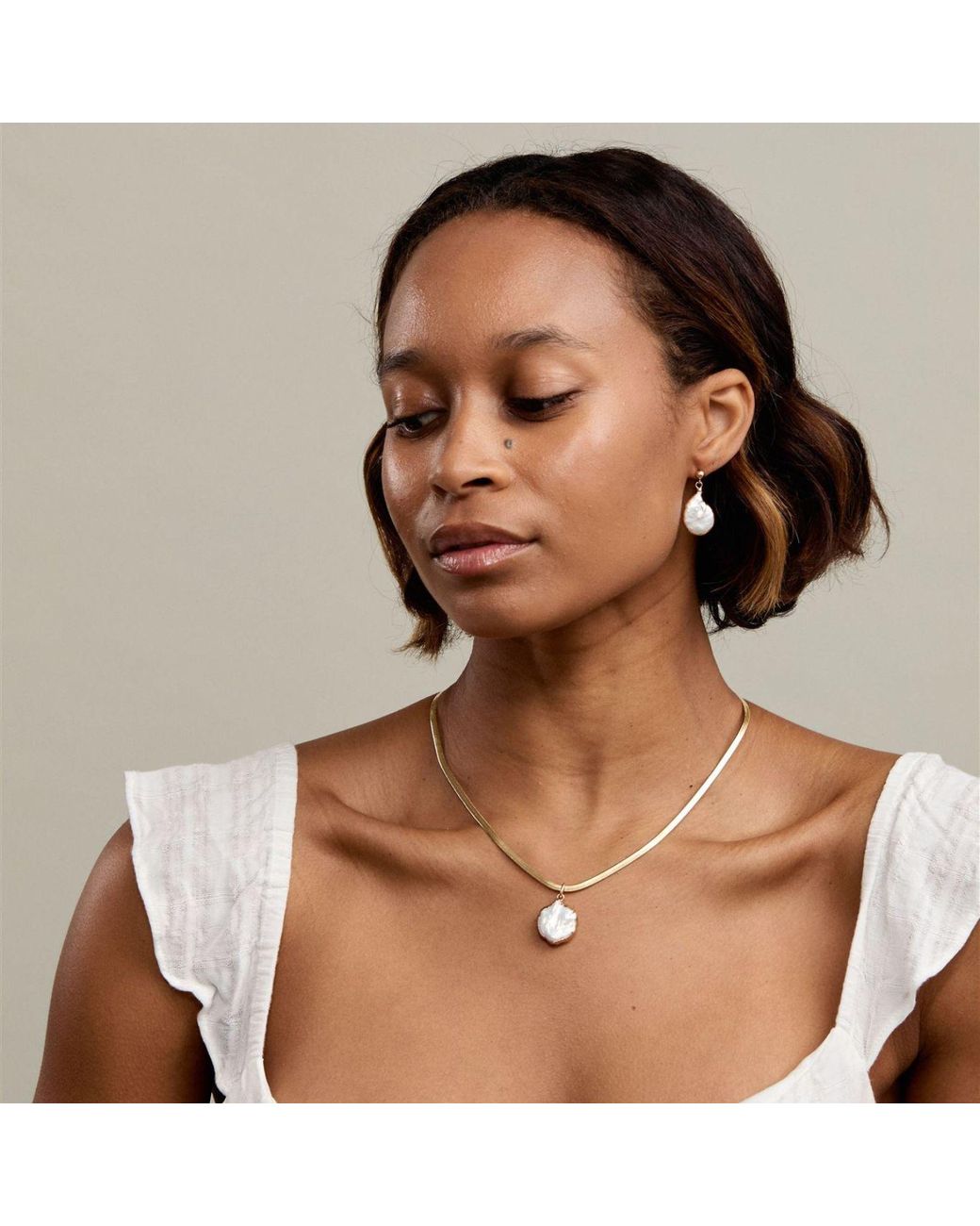 SET & STONES Metallic Serina Necklace