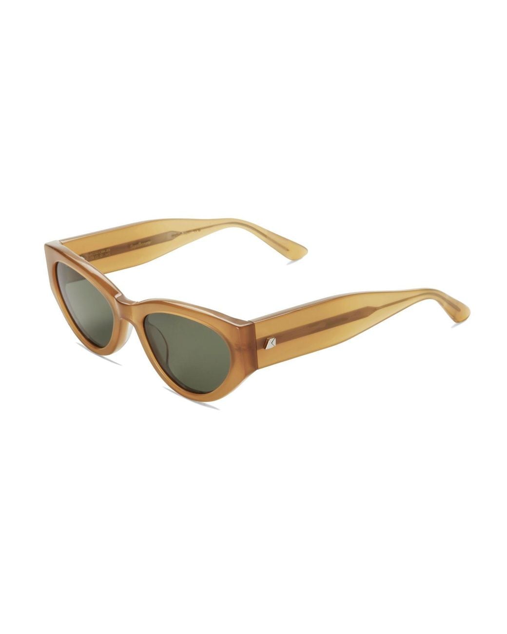 The Avantguard Brown Sunflower Caramel Cat Eye Sunglasses