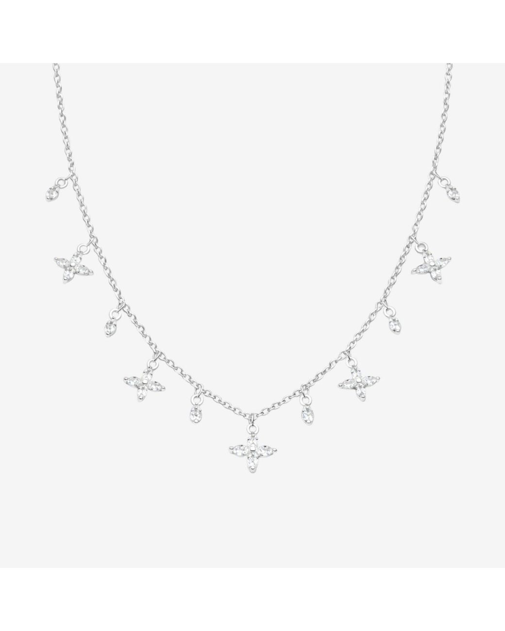 Uchi and Soto Metallic Kinmokusei Floral Necklace
