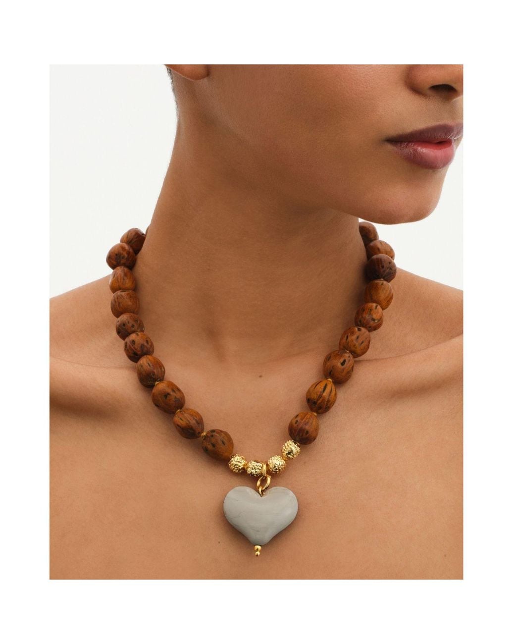 Tohum Design Metallic Cuore Resort Necklace –