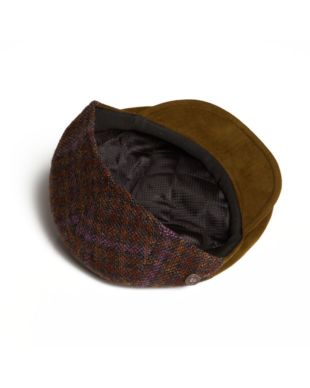 Dasmarca Hats Brown Edgar Grape Tweed Wool Italian Flat Cap for men