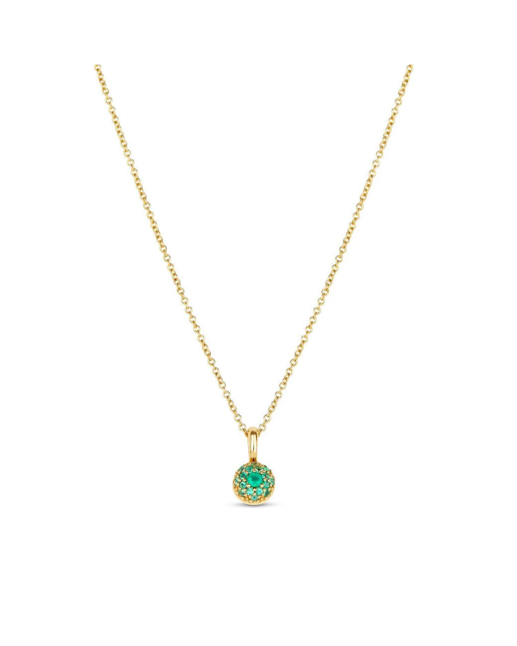 Dinny Hall Metallic Emerald Bon Bon Pendant