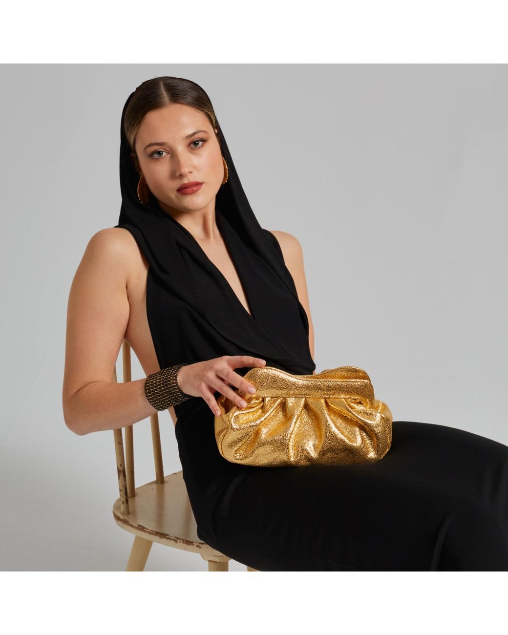 Danni Ro Metallic Lisbon Baby Clutch