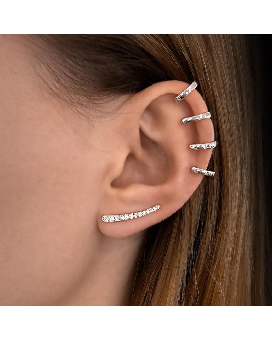 SALLY SKOUFIS Metallic Edge Alchemy Ear Cuff