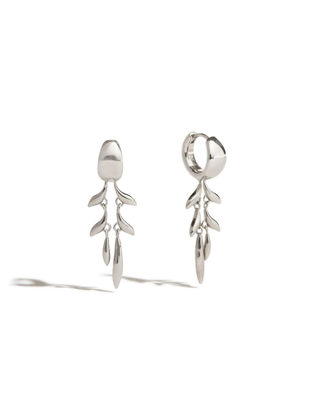 Stone Fruit Metallic Fishbone Hoops