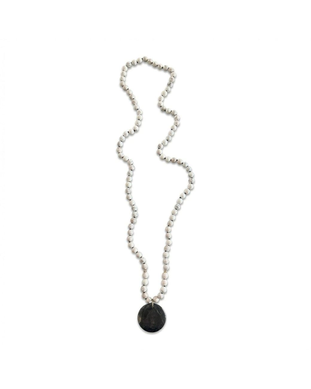 Heather Hawkins Jewelry Metallic Rockabye Long Coin Pendant Gemstone Necklace