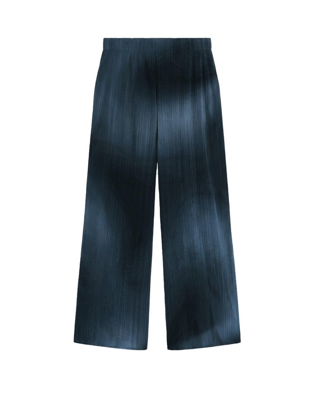 Thinking Mu Blue Whisper Maro Pleated Trousers