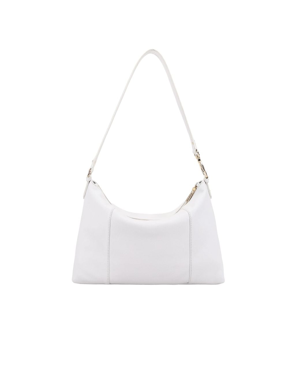 Paul Costelloe White Zainab Leather Shoulder Bag- Neutrals