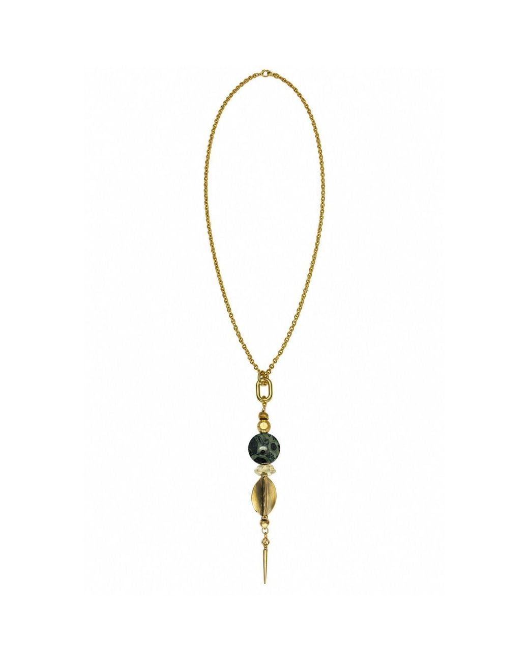 Rachel Nathan Metallic Long: Kambaba Jasper