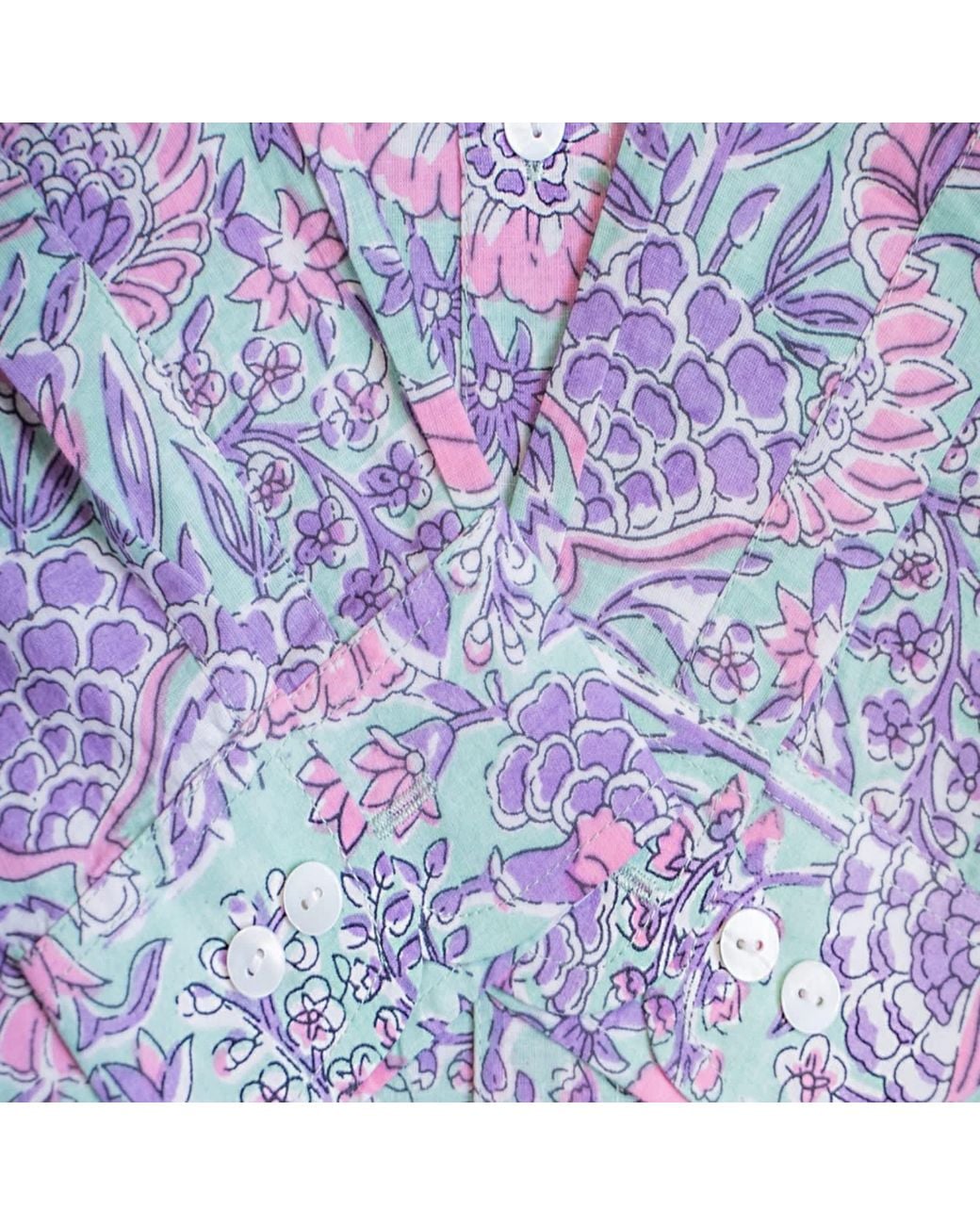 Jago's Tribe Purple Bloom Tribe Shirt for men