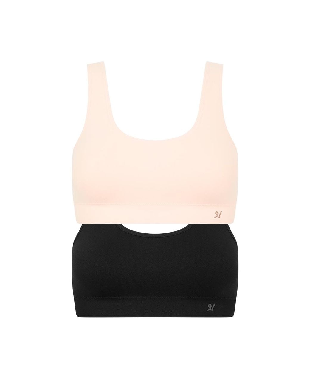 Nudea White The Essentials Crop Top 2 Pack