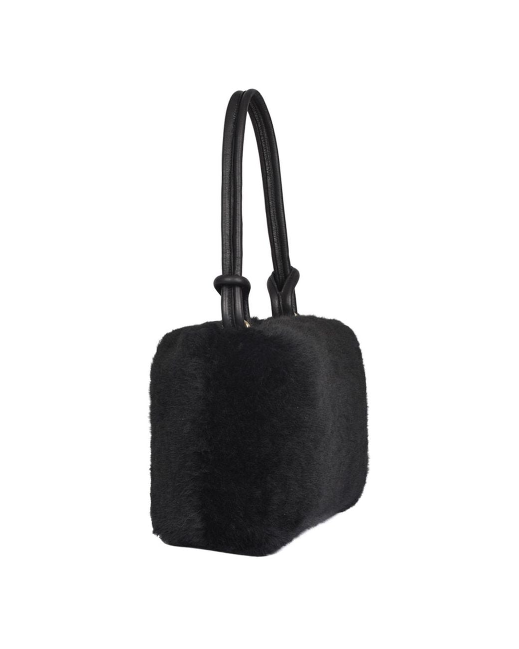 Owen Barry Black Sheepskin Shoulder Bag Hooper Bag Bag