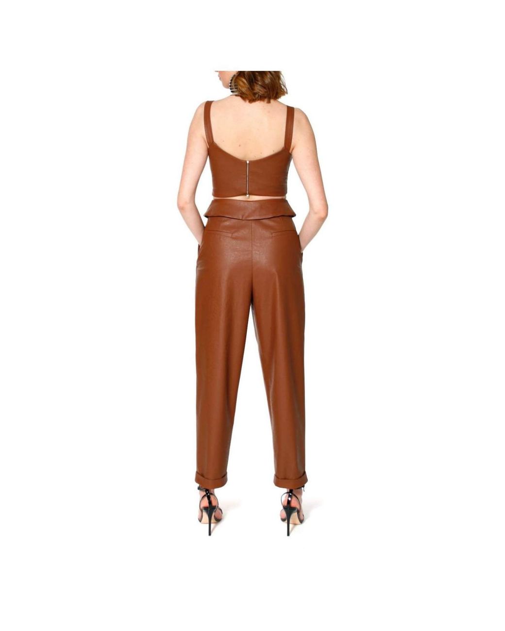 AGGI by HALEWSKI Brown Salsa Raw Umber Top