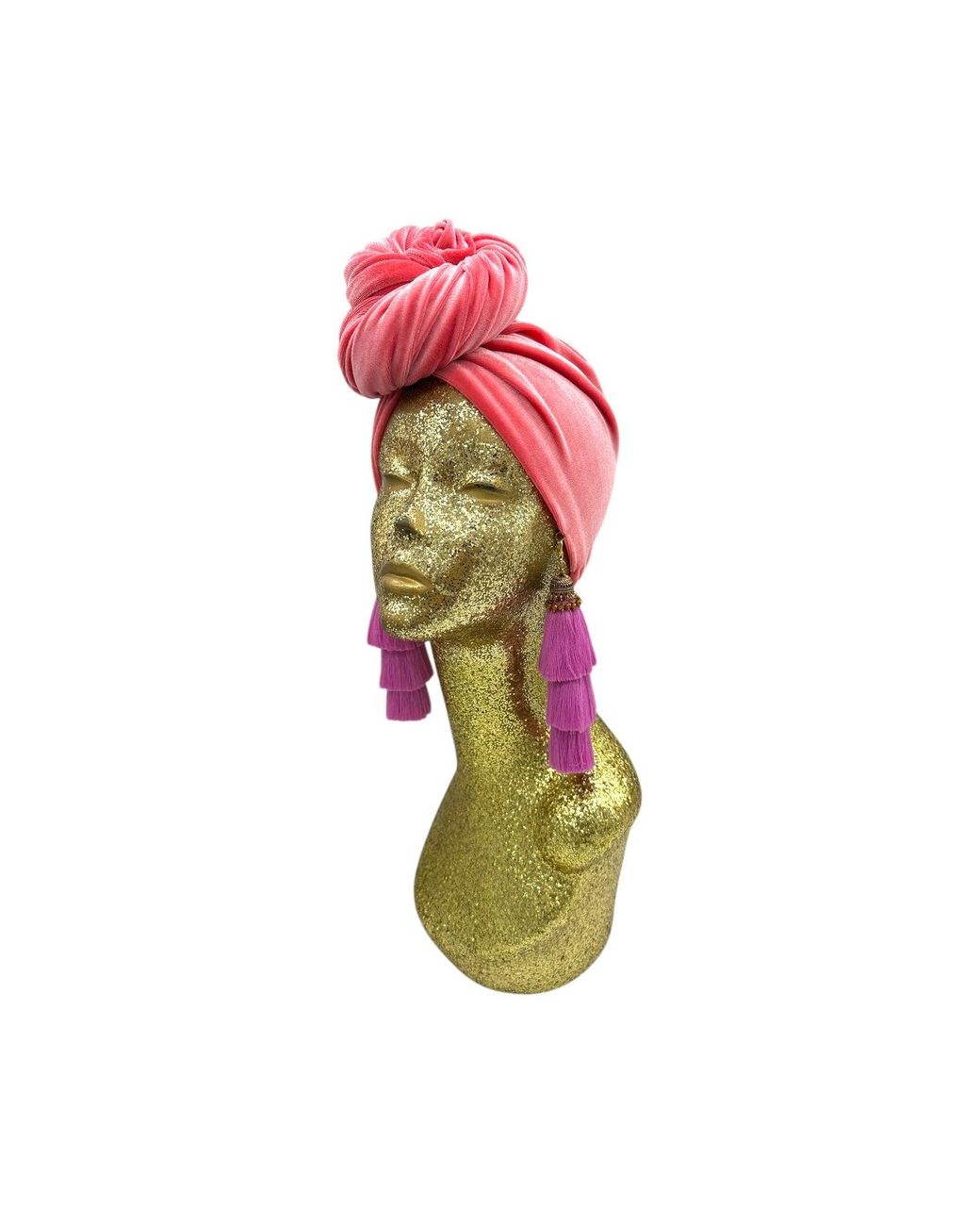 Julia Clancey Red Flamingo Lilac Swinglette Turban
