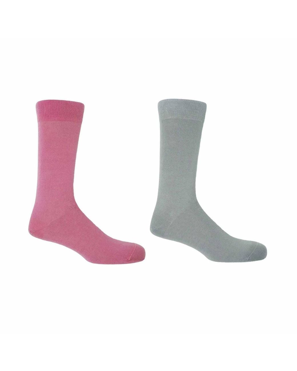 Peper Harow - Made in England Gray Cloud Classic Socks for men