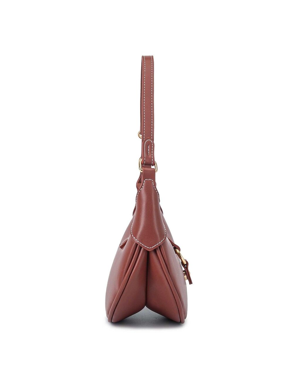 Mkf Collection - J'omor Red Mire Half Moon Shoulder Bag