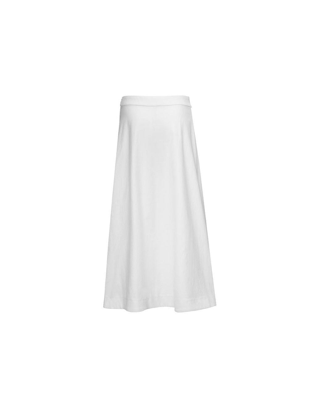 Audrey Vallens White Neutrals Selene Twill Skirt