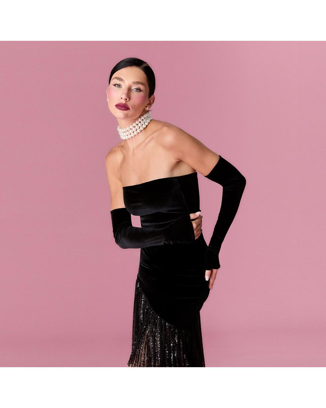 Nur Karaata Black Florence Gown