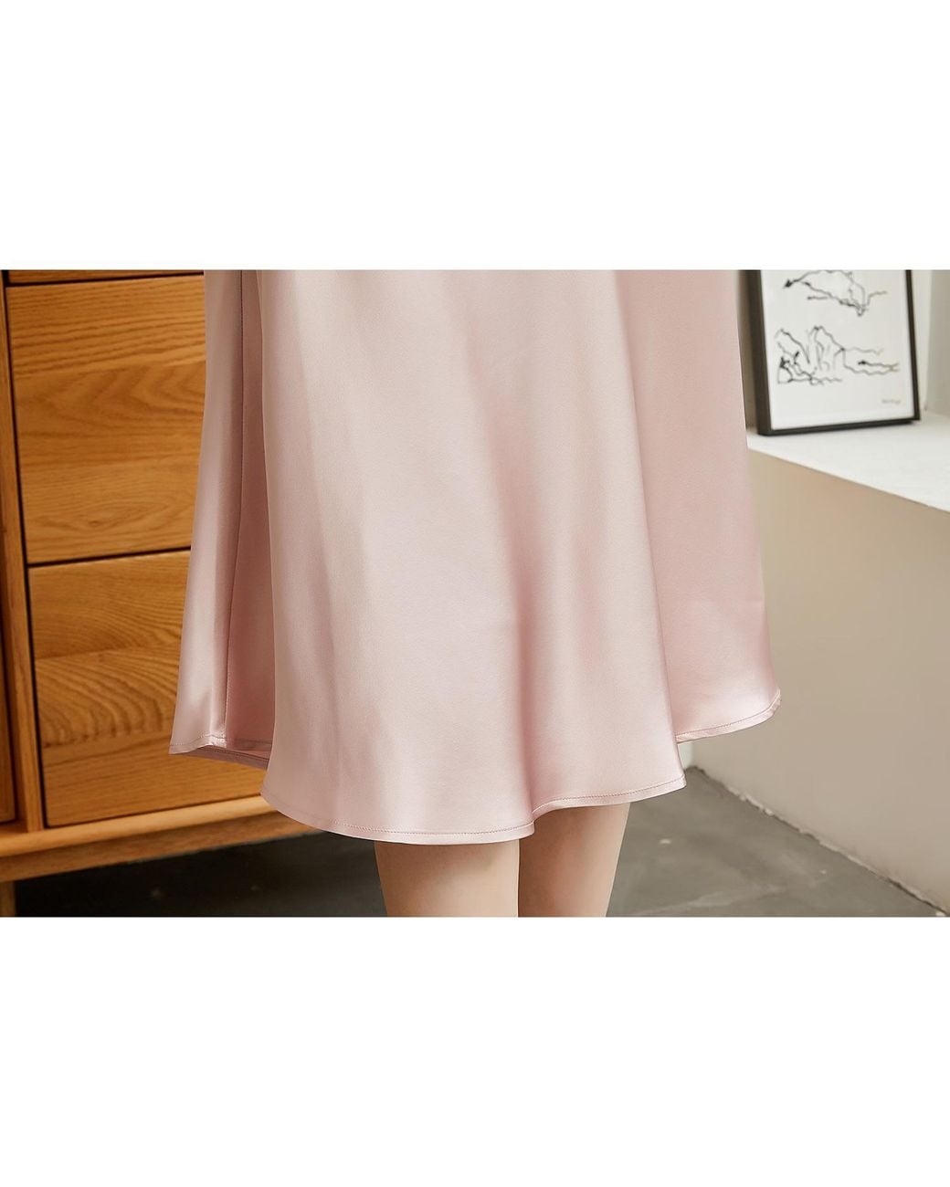 Soft Strokes Silk Purple Rebirth Of Venus Pure Silk Slip Dress