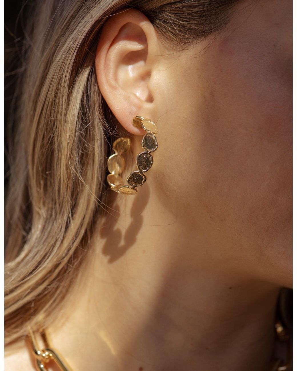 Marcia Moran Metallic Keary Hoops