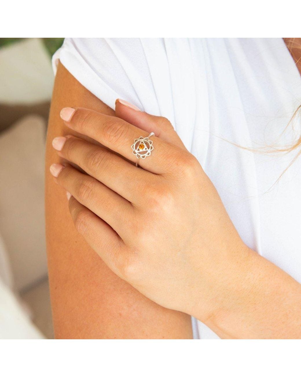 Charlotte's Web Jewellery Metallic Solar Plexus Chakra Ring