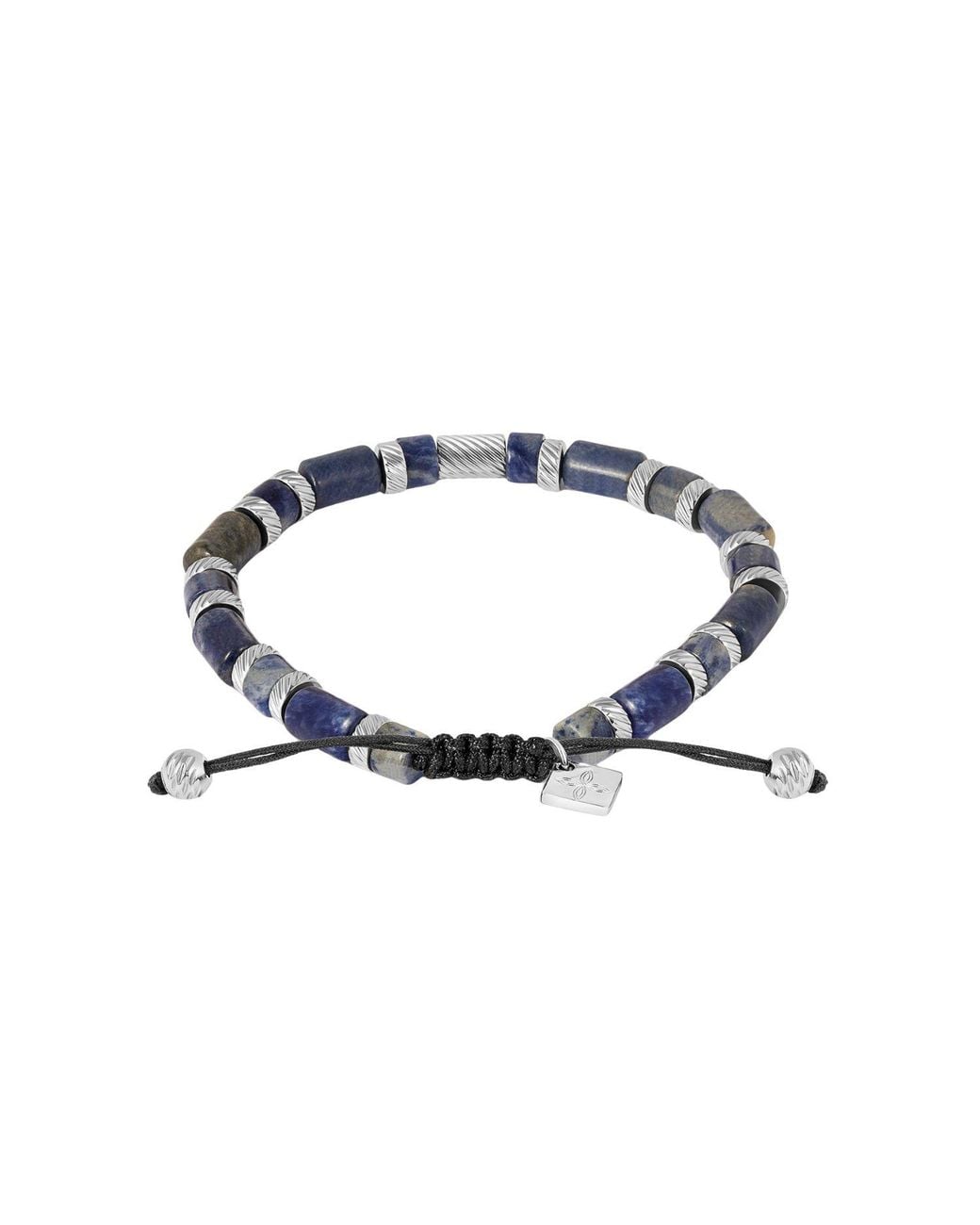 Tateossian Multicolor Thompson Sodalite Twist Beaded Bracelet for men