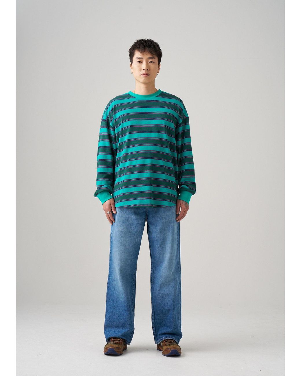 Éclectique Green Long Sleeve T-Shirt for men