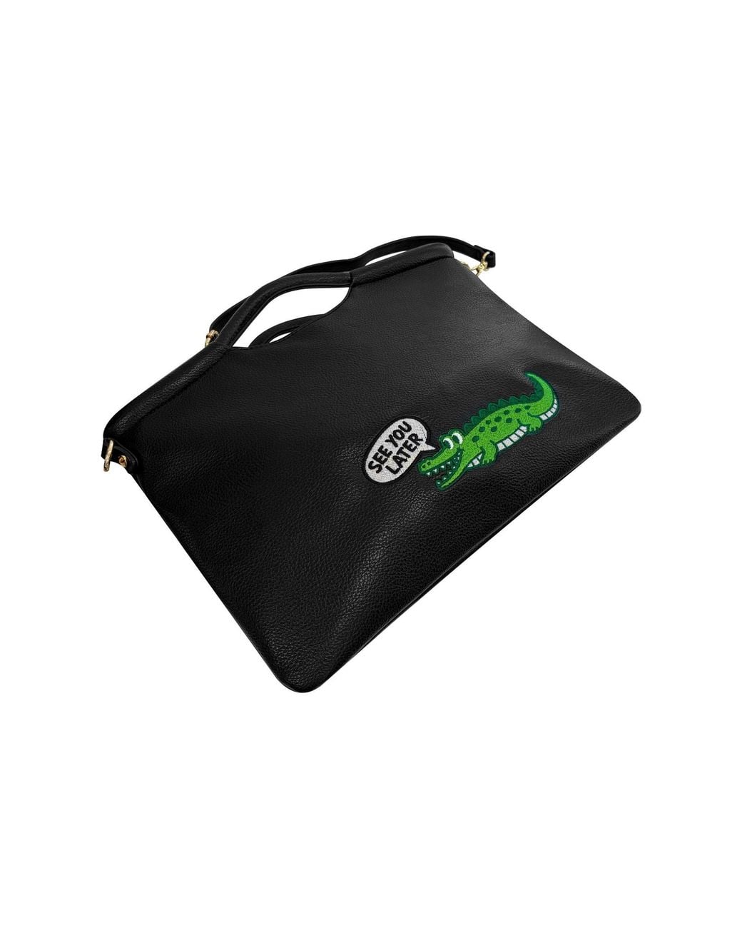 Lilly Loves Black See You Later Alligator Small Clutch