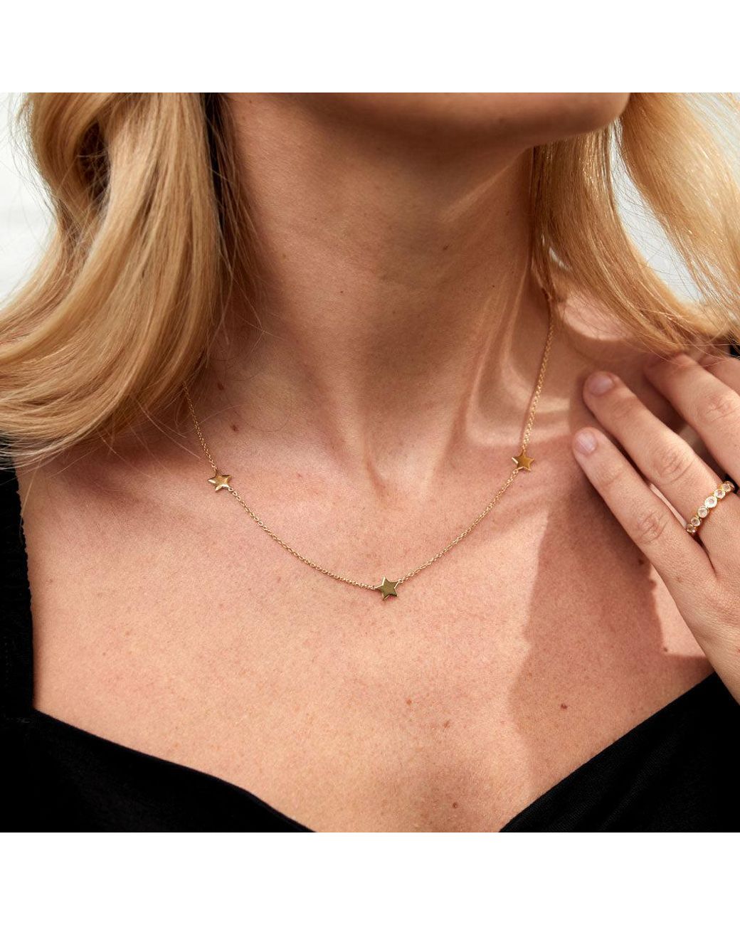 Auree Jewellery Metallic Alta Gold Vermeil Star Necklace