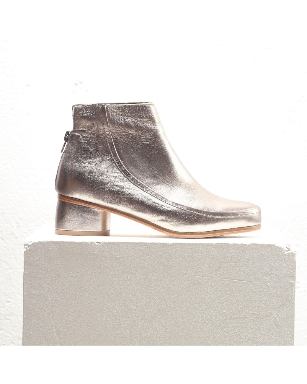 Mafalda Metallic Aphrodite Ankle Boots