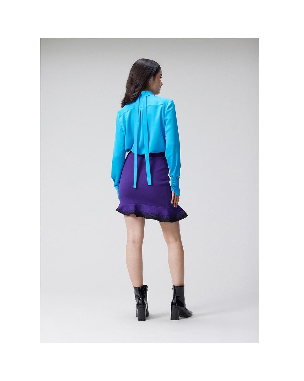 Arto. Blue Be Bright & Excited Cuff Shirt