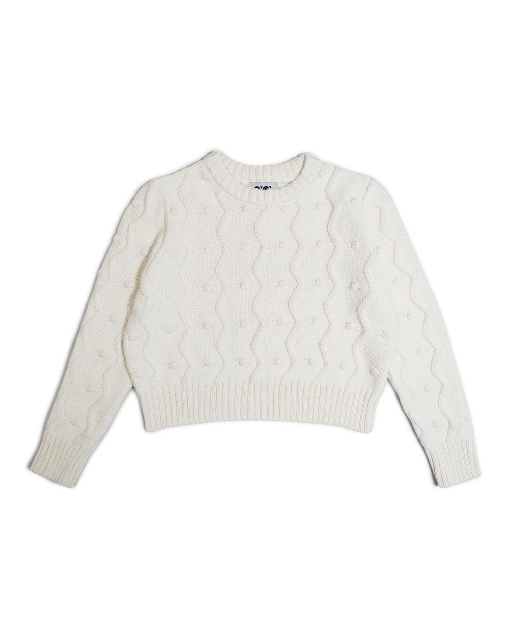 Gigi Knitwear White Bubble Sweater